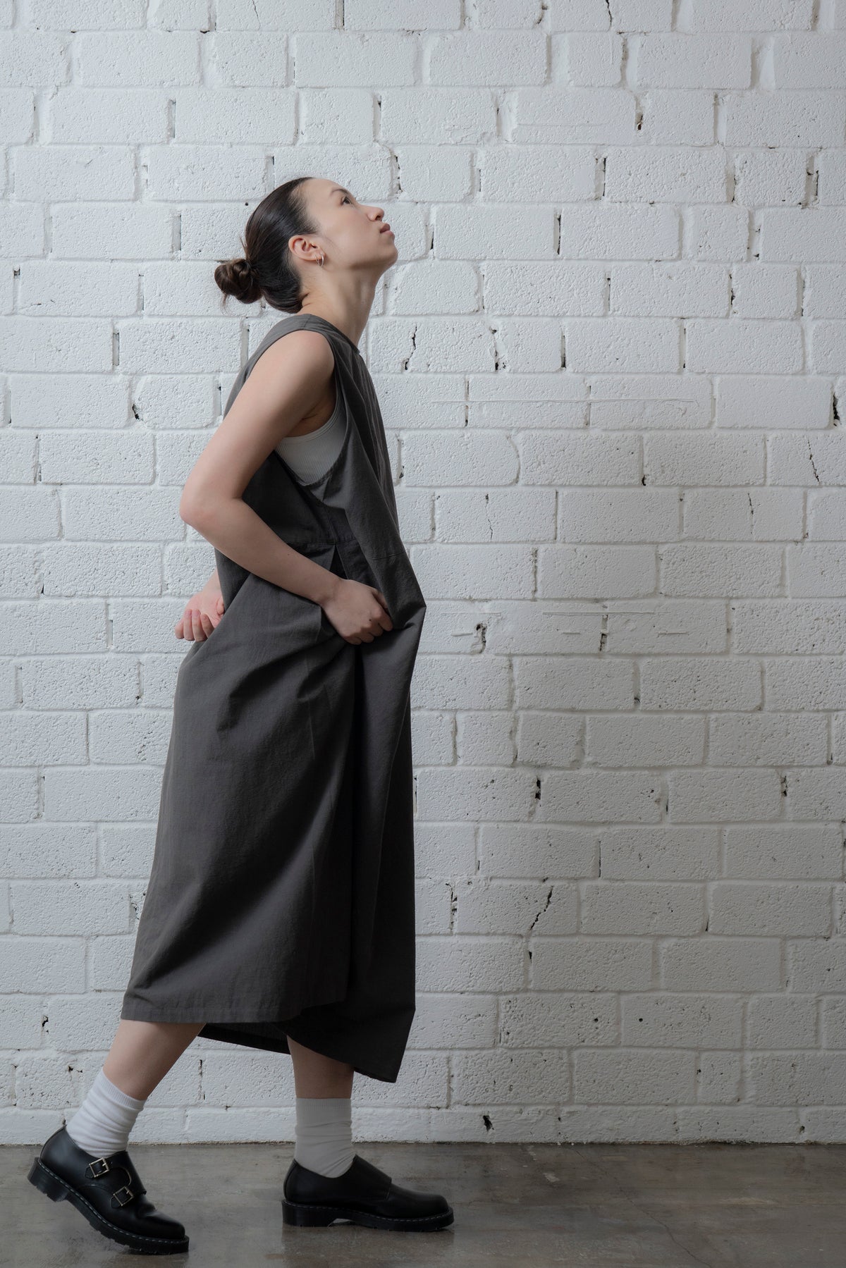 The Botanist Dress - Charcoal