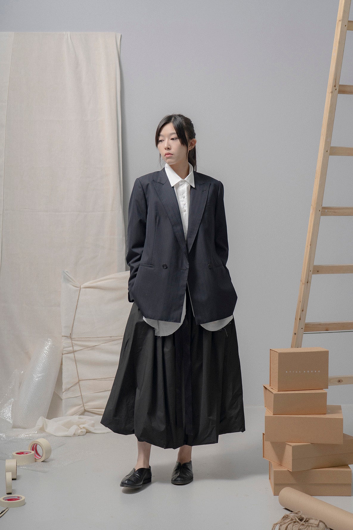 The Ribbon Skirt - Black