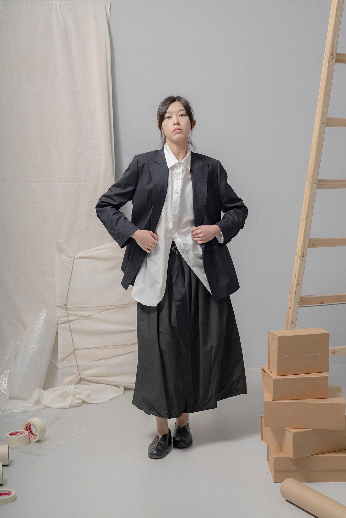 The Ribbon Skirt - Black