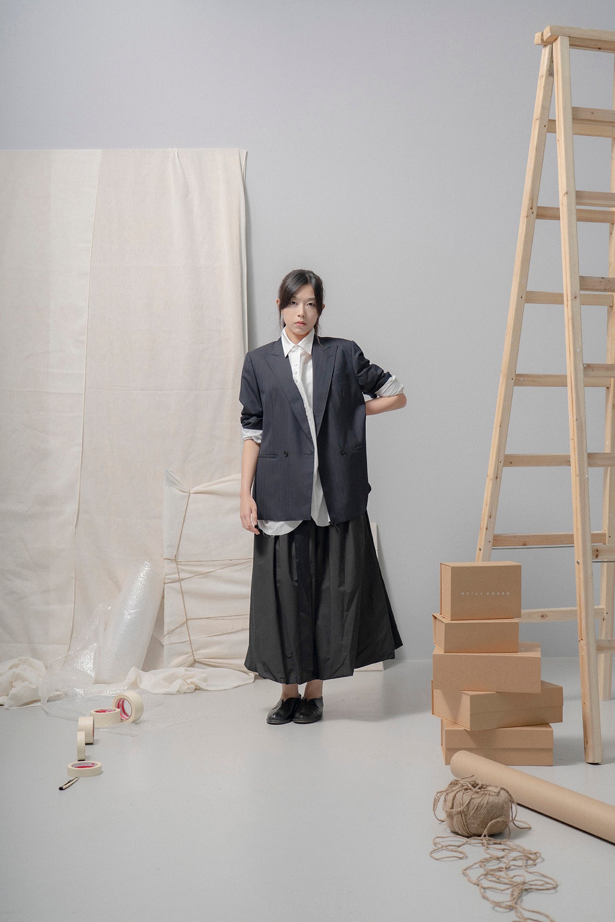 The Ribbon Skirt - Black