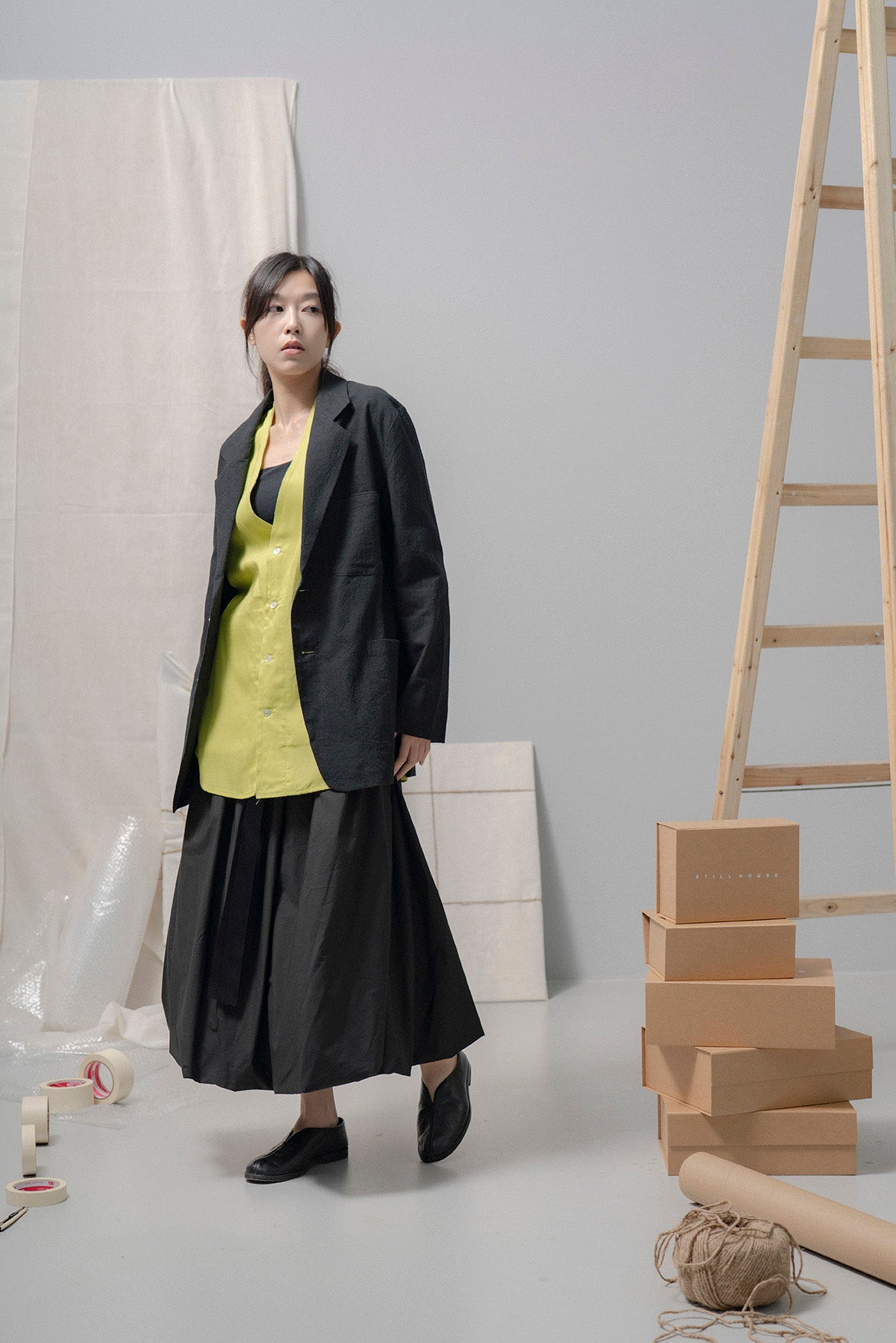 The Ribbon Skirt - Black