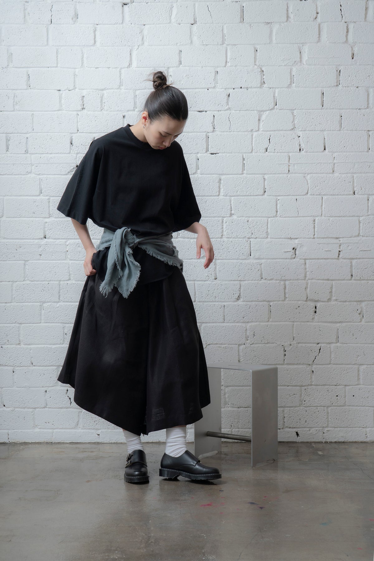 The Linen Scarf - Cloud Blue