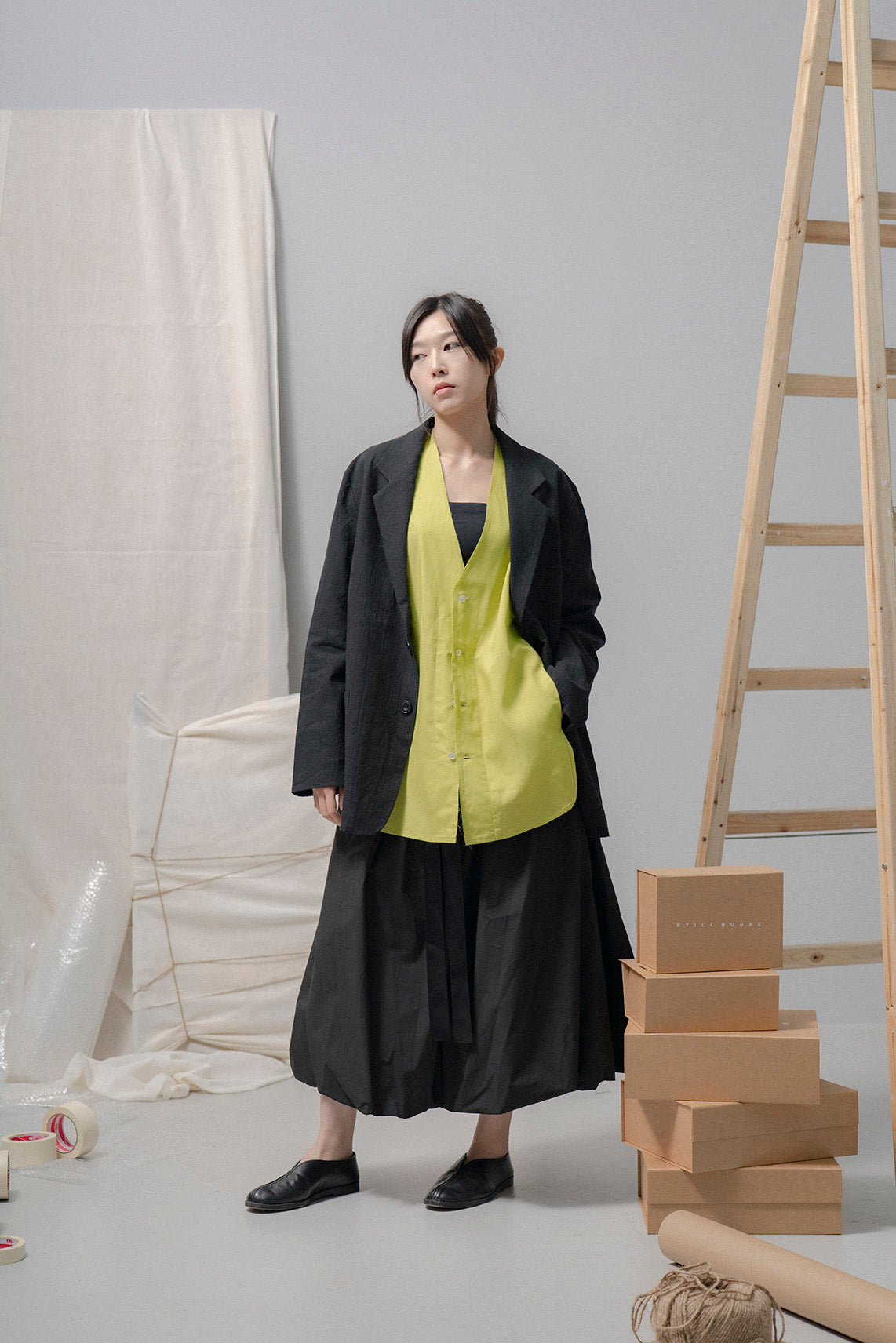 The Ribbon Skirt - Black