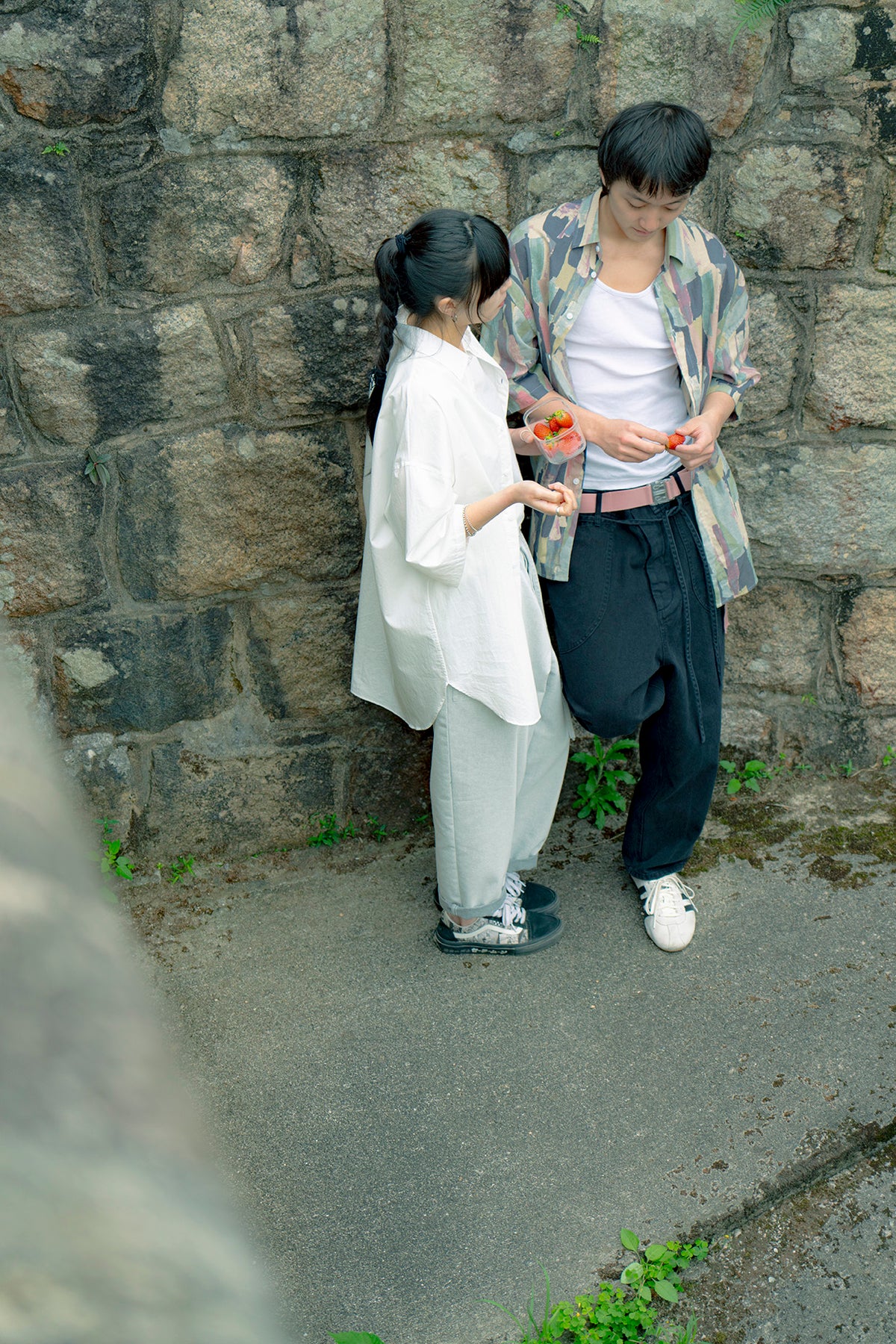 The Drawstring Denim Pants - White