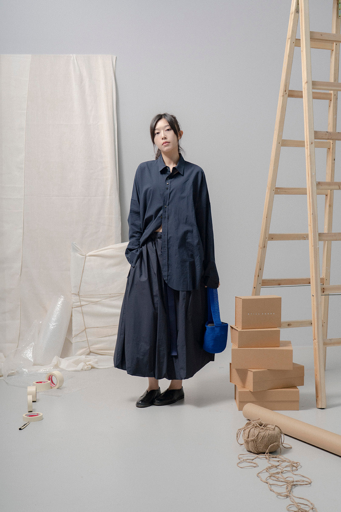 The Ribbon Skirt - Ink