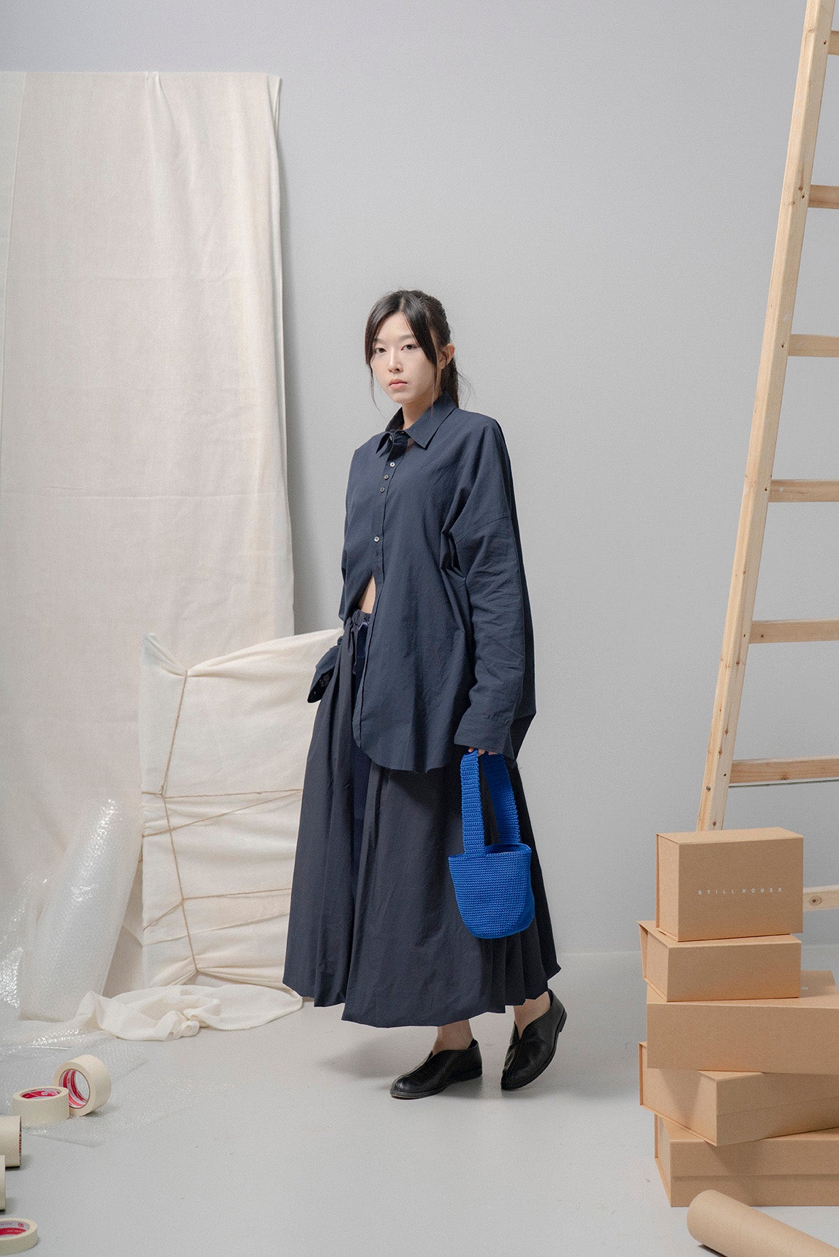 The Ribbon Skirt - Ink