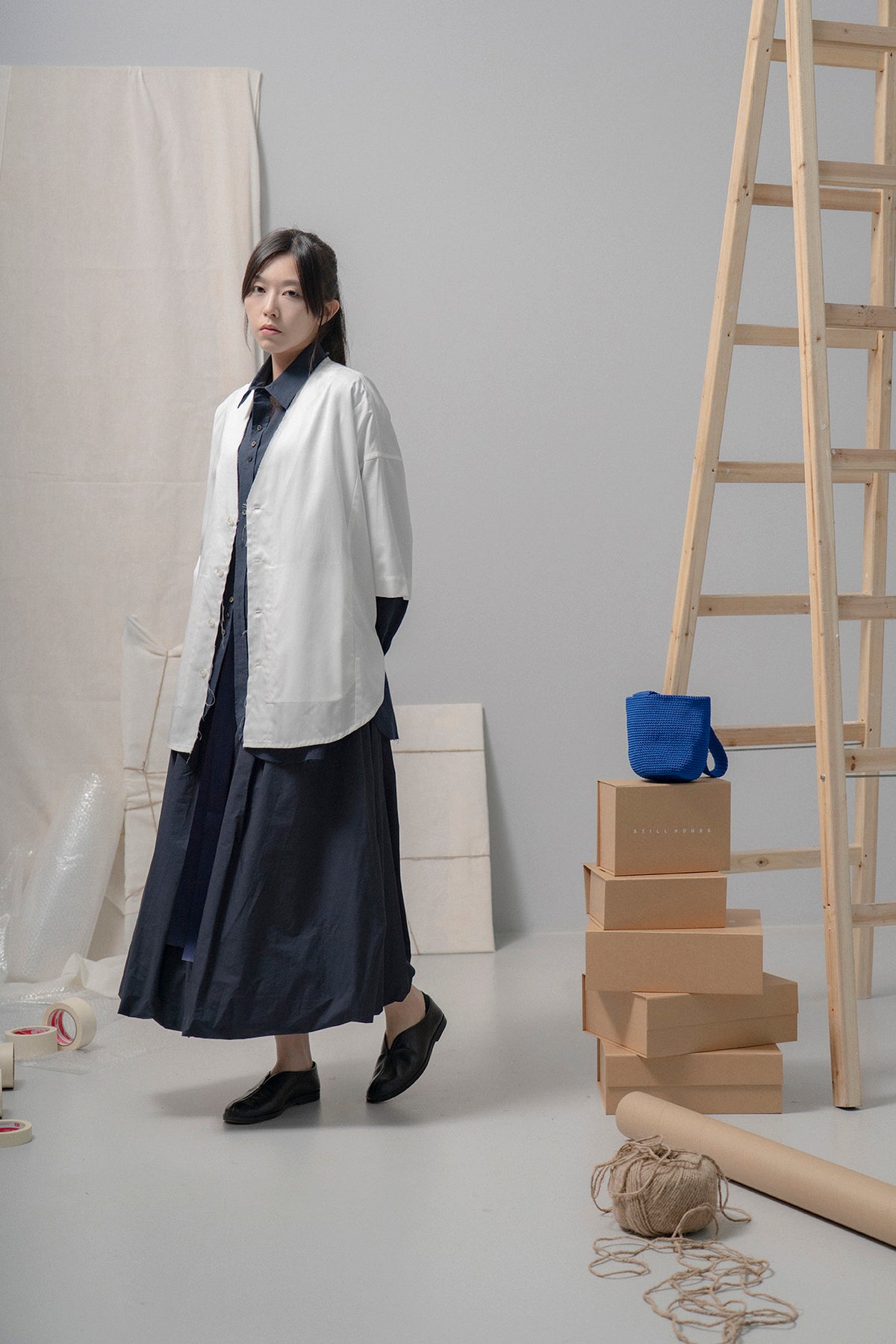 The Ribbon Skirt - Ink