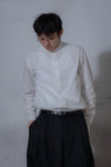 The Mandarin Collar Shirt - White