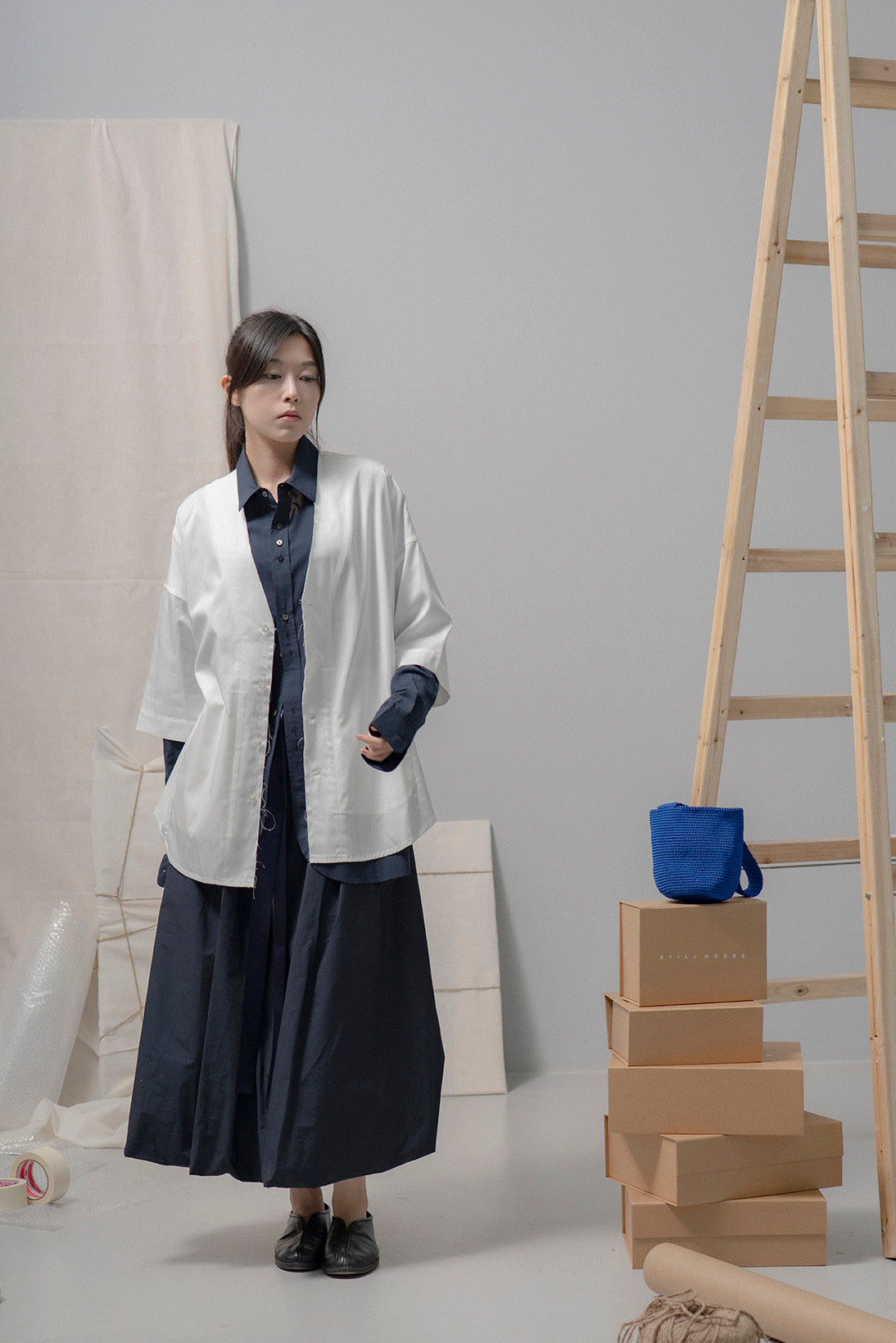 The Ribbon Skirt - Ink