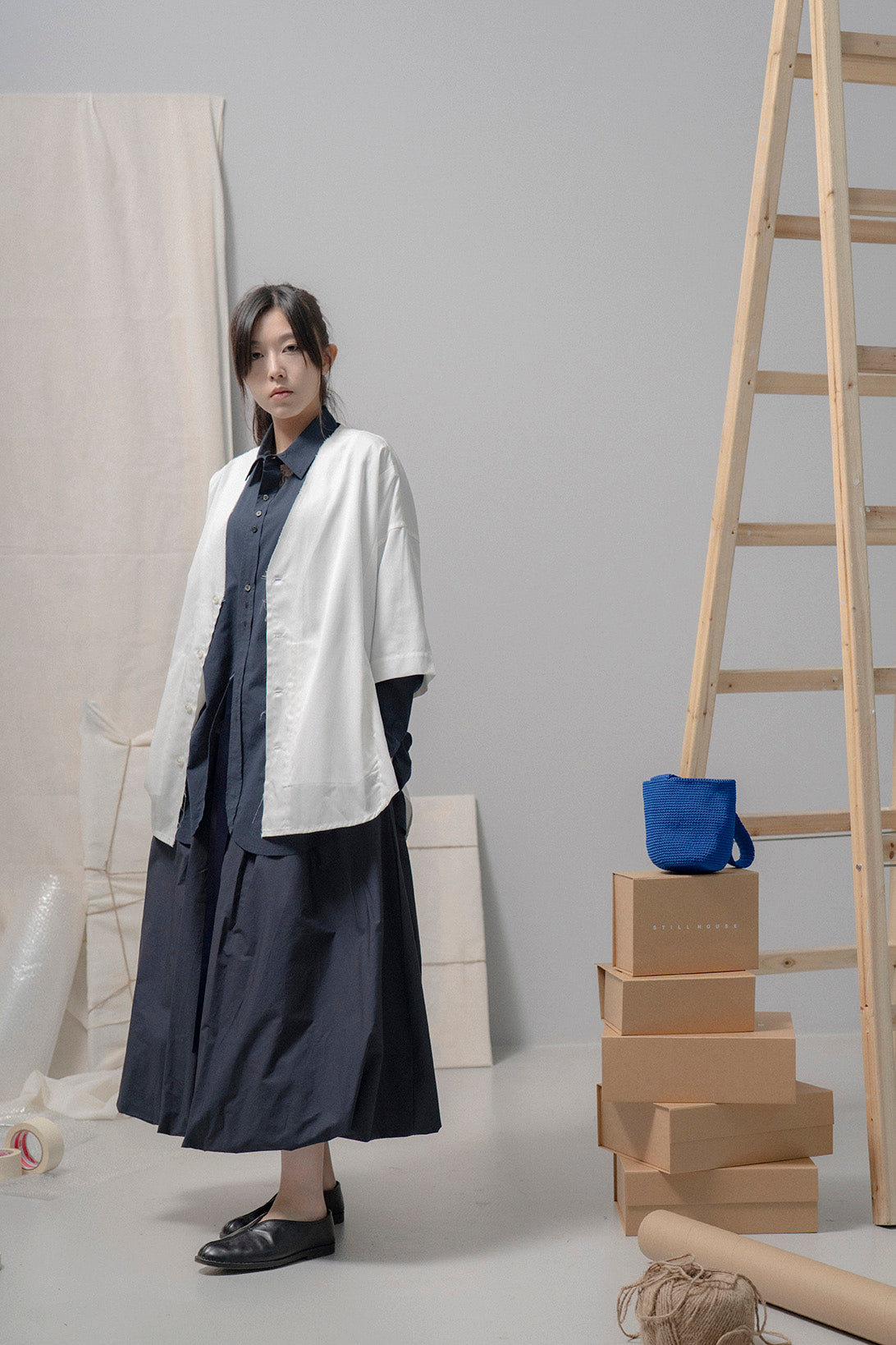 The Ribbon Skirt - Ink