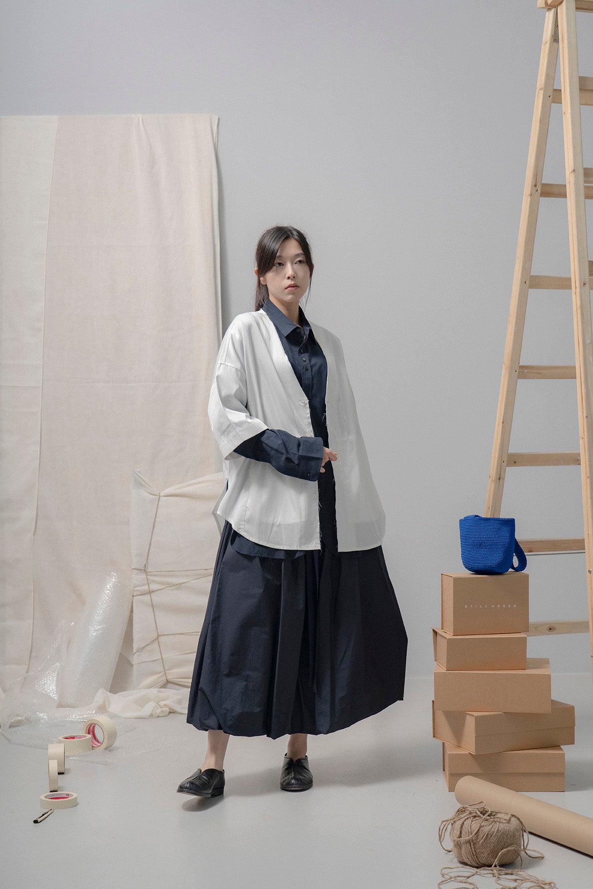 The Ribbon Skirt - Ink