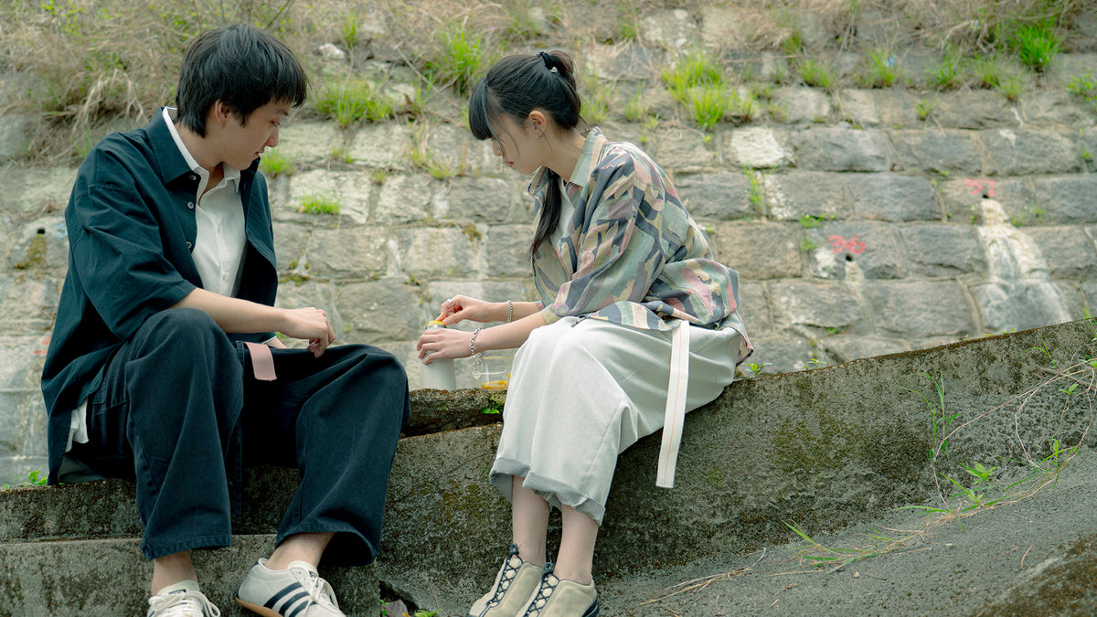 The Drawstring Denim Pants - White