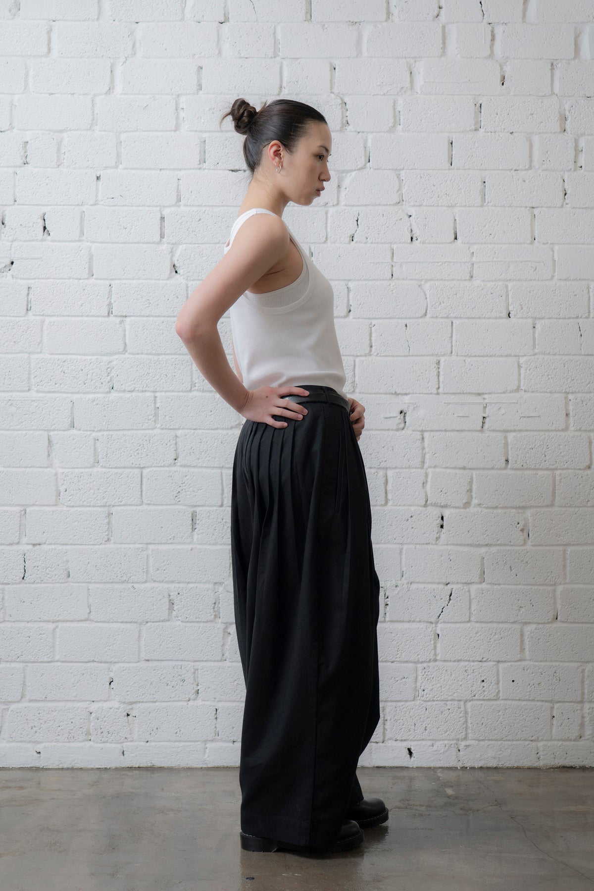 The Pleaty Trousers - Black
