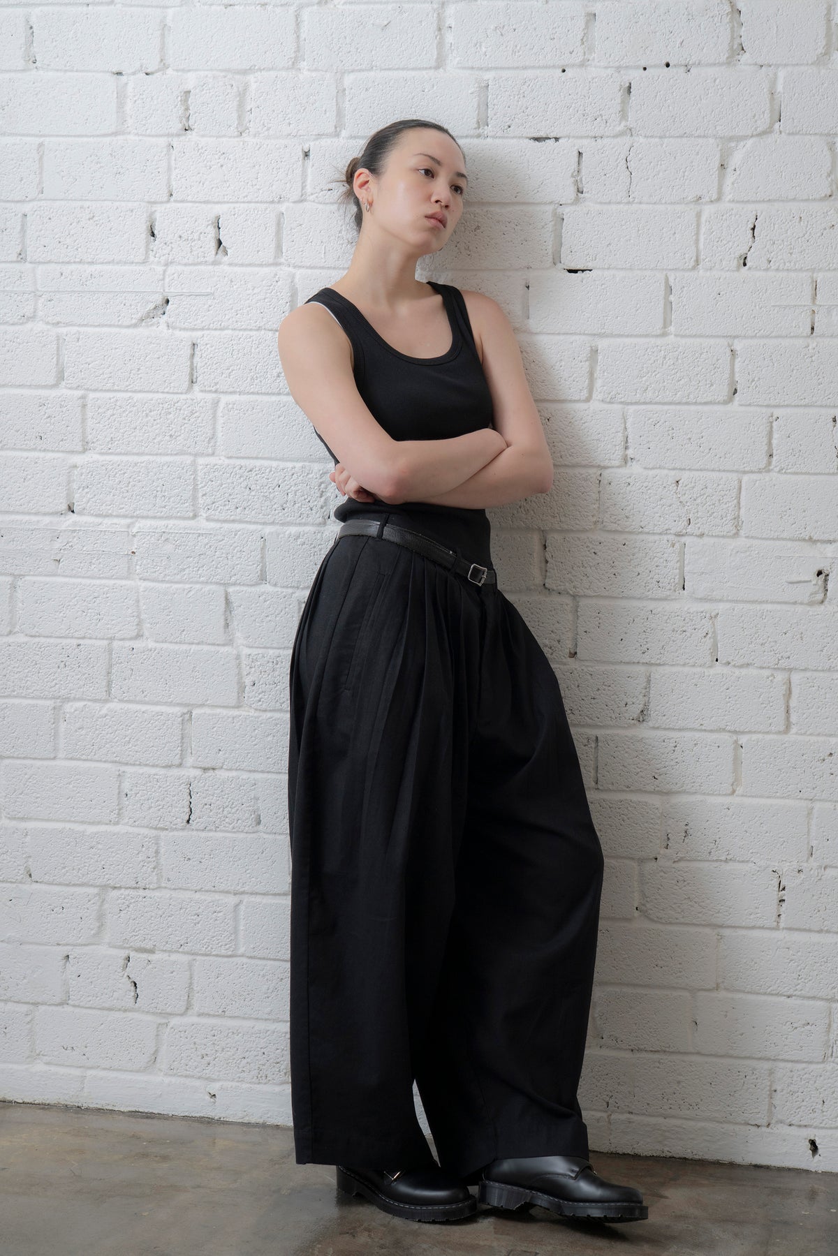 The Pleaty Trousers - Black