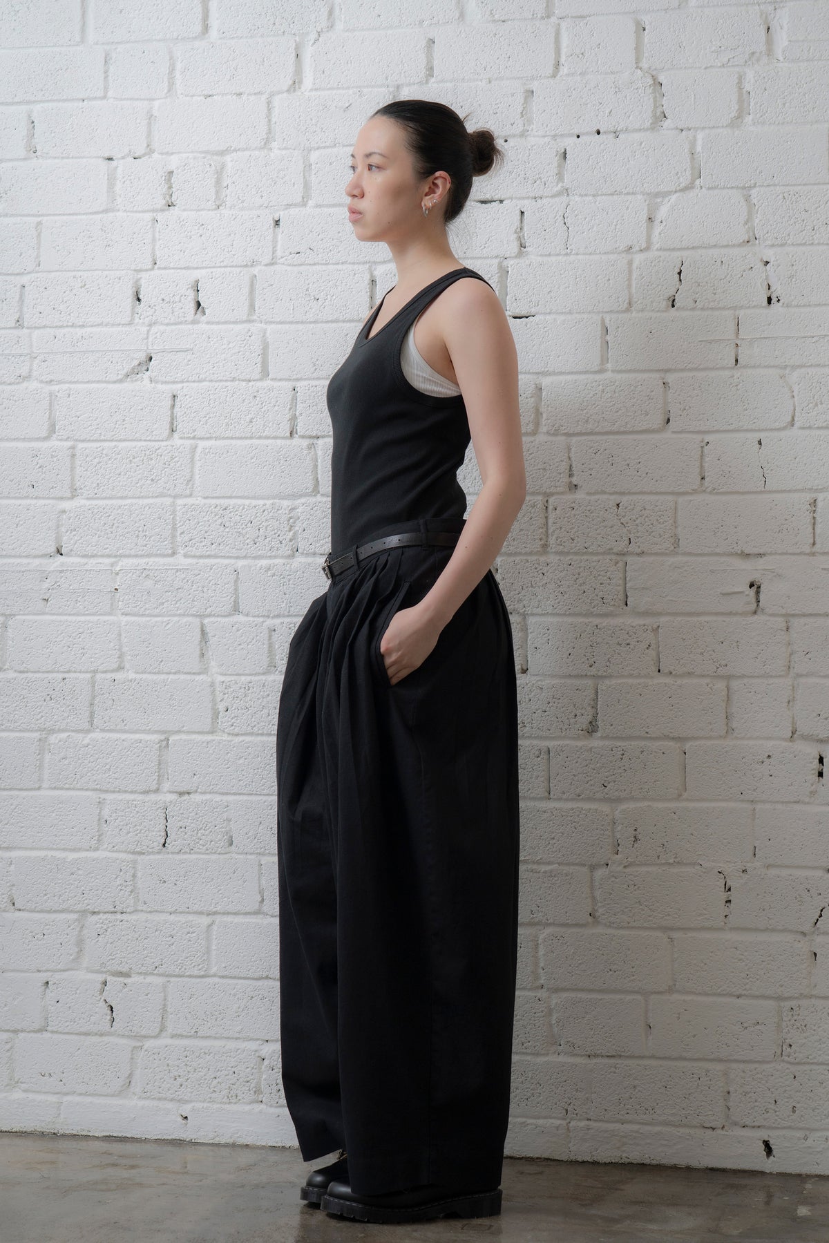 The Pleaty Trousers - Black