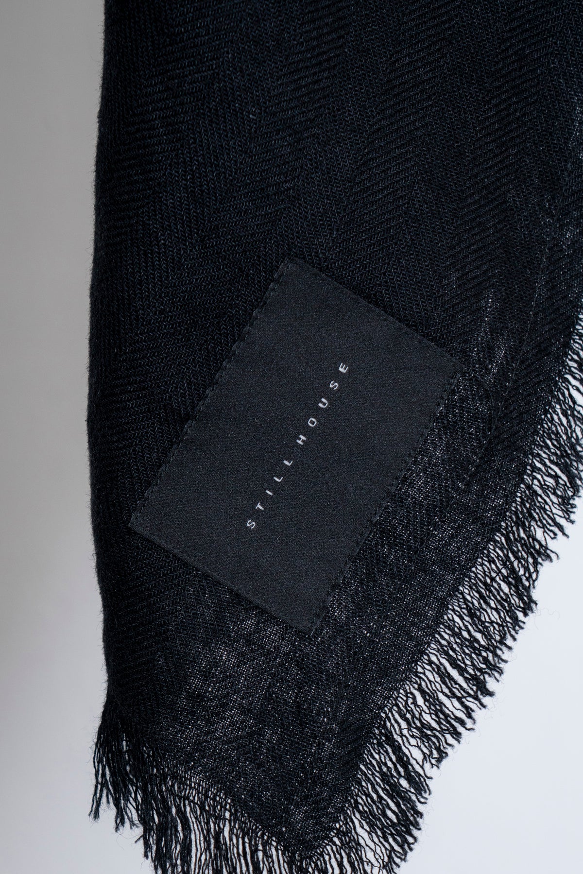 The Linen Scarf - Black