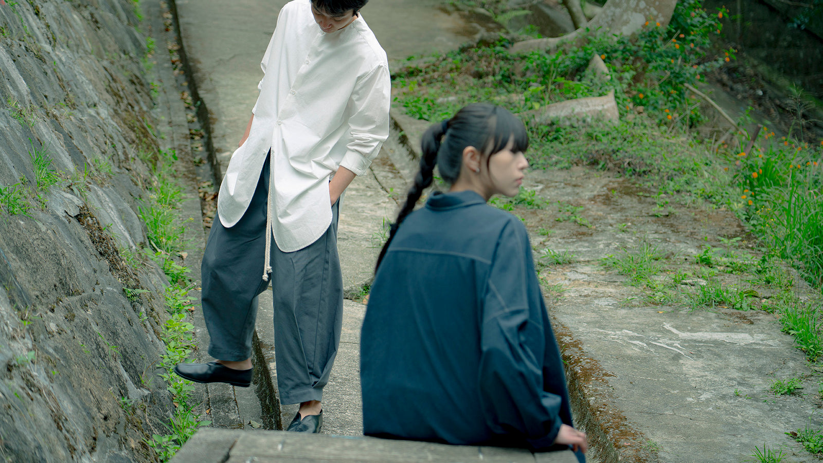 The Nomad Balloon Pants - Charcoal