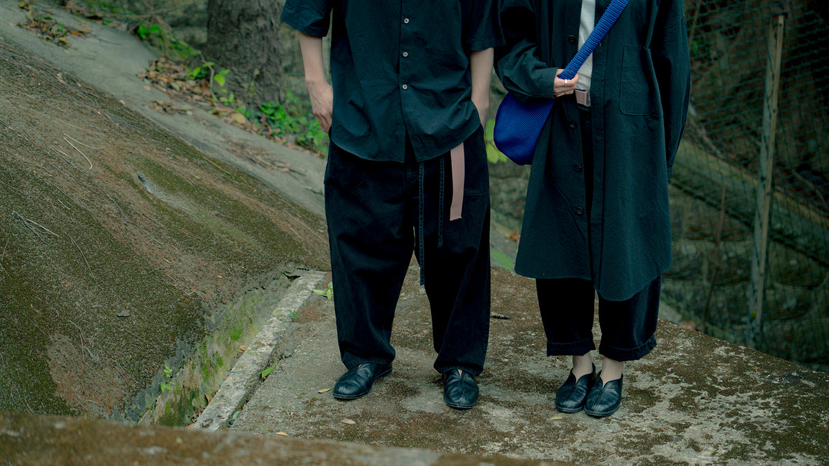 The Drawstring Denim Pants - Black