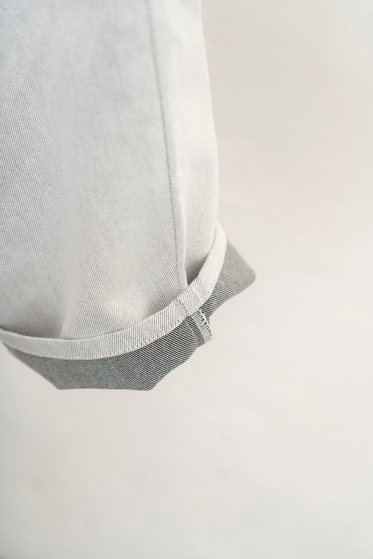 The Drawstring Denim Pants - White