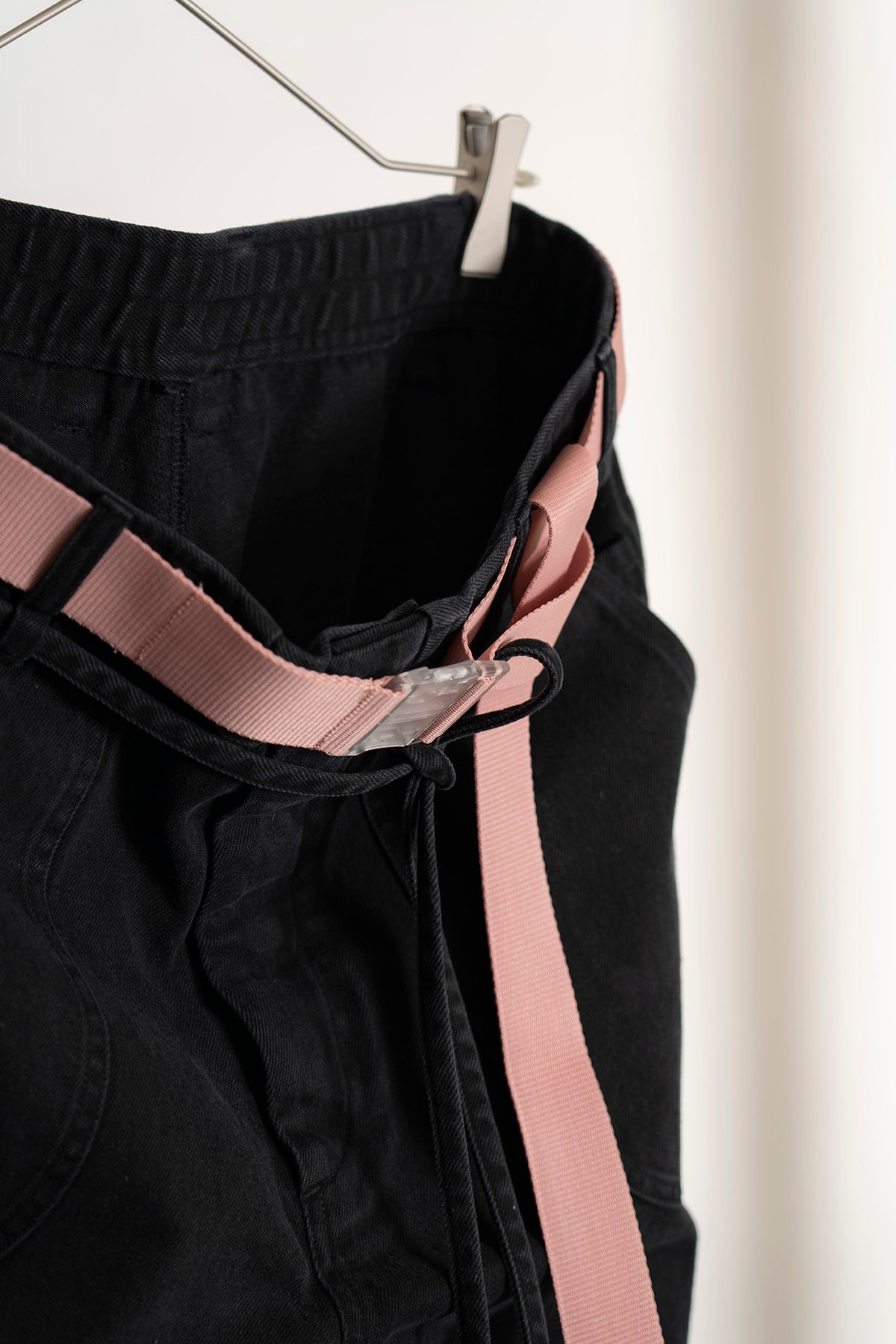 The Drawstring Denim Pants - Black