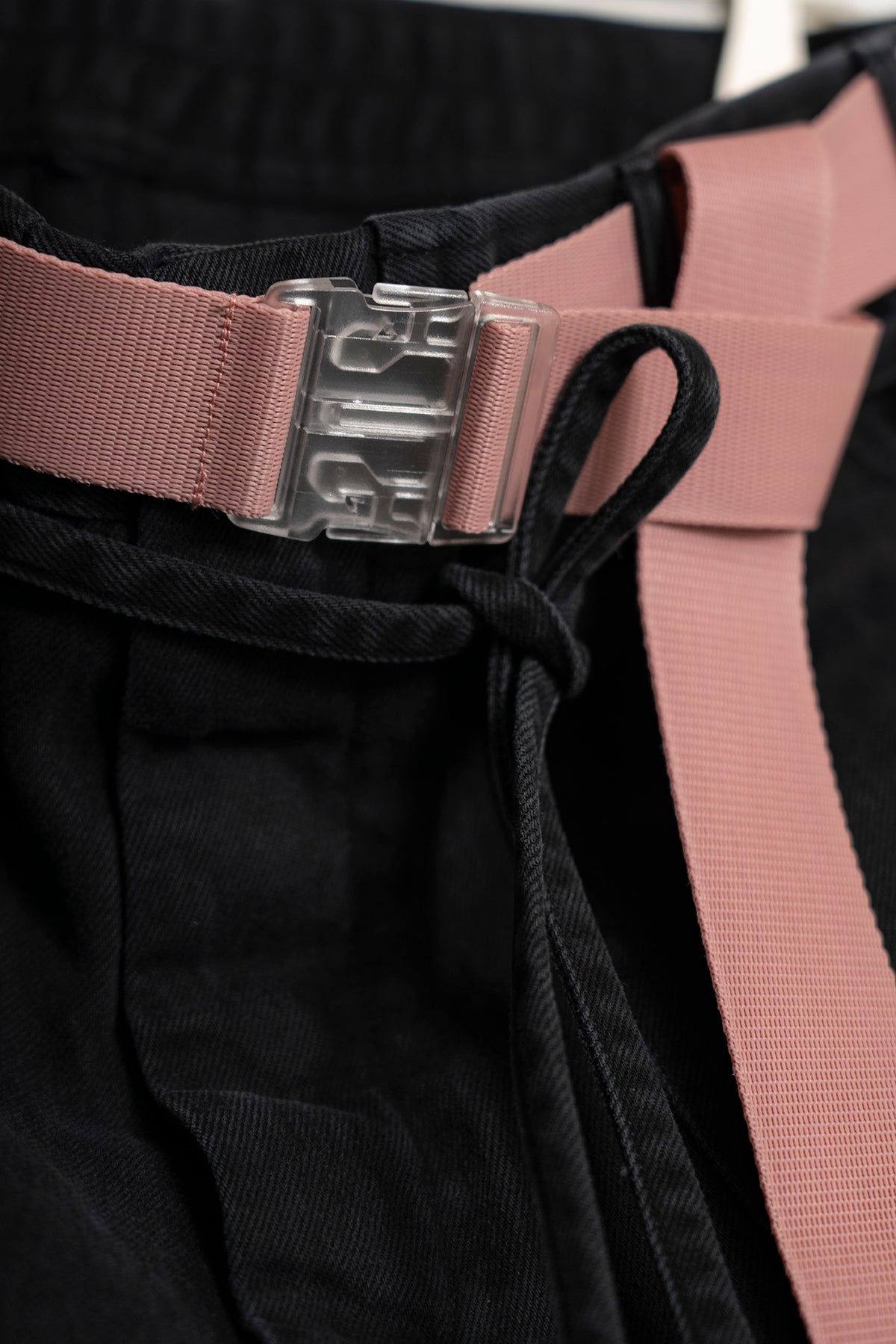 The Drawstring Denim Pants - Black