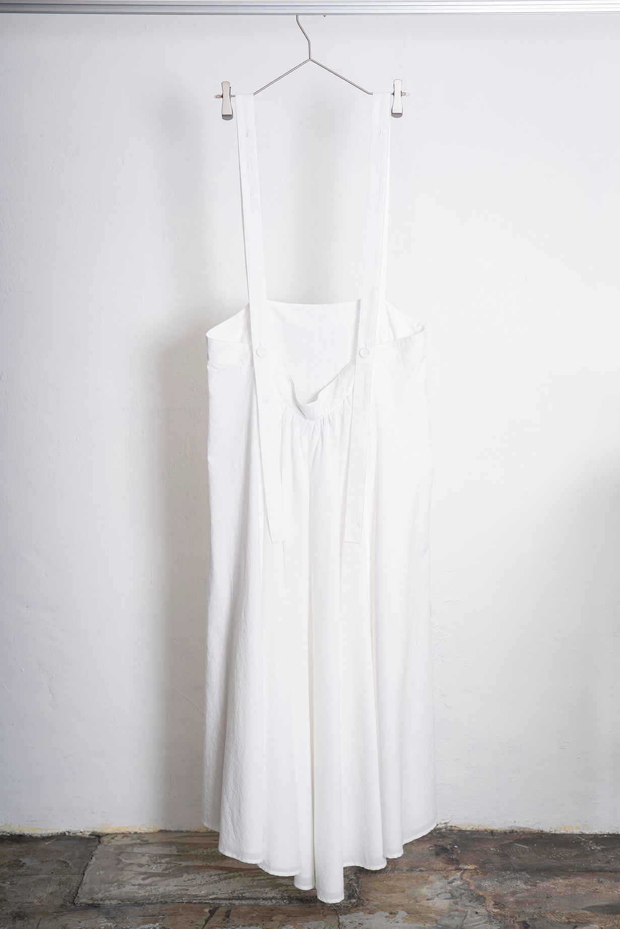 The Suspender Dress - White