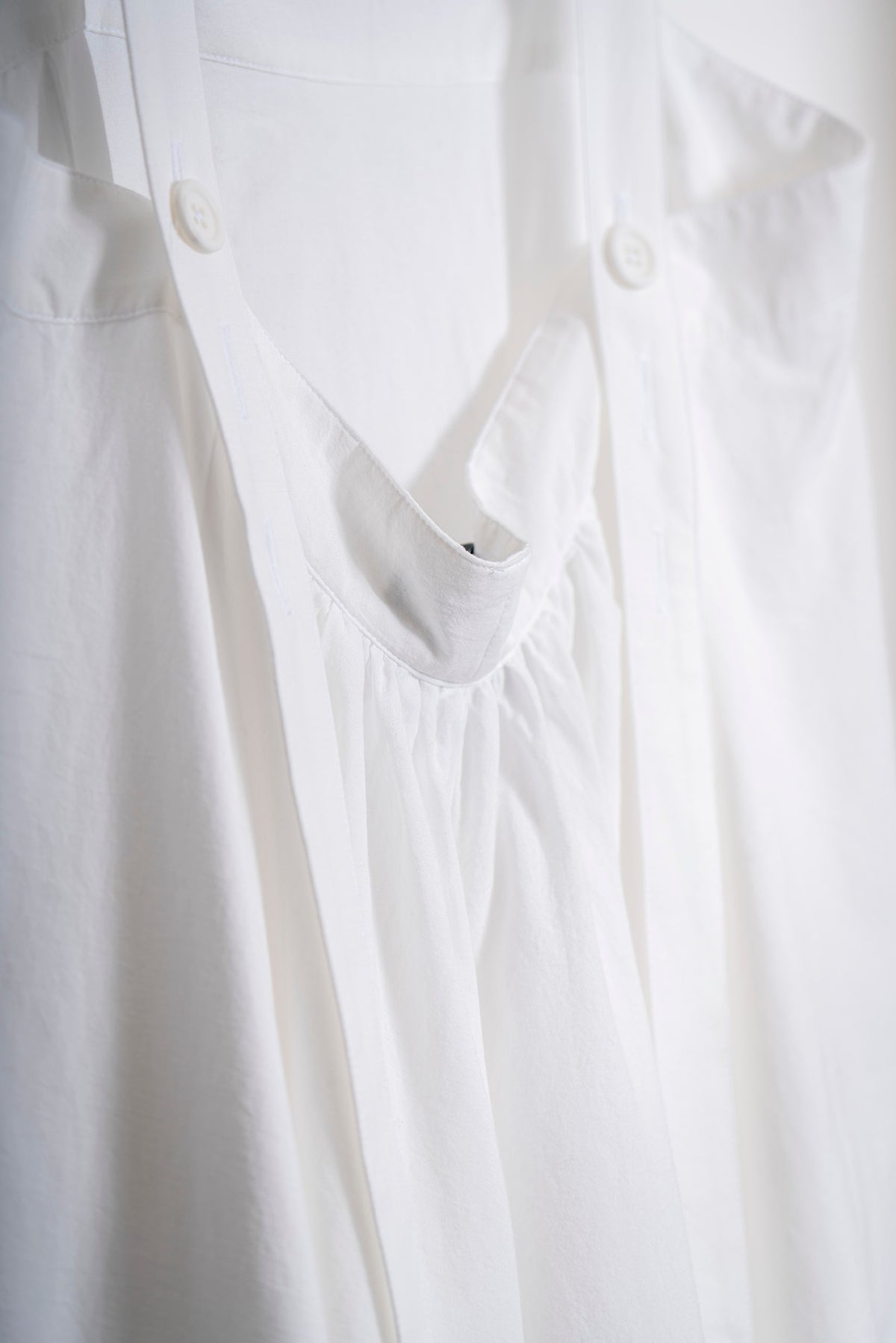 The Suspender Dress - White