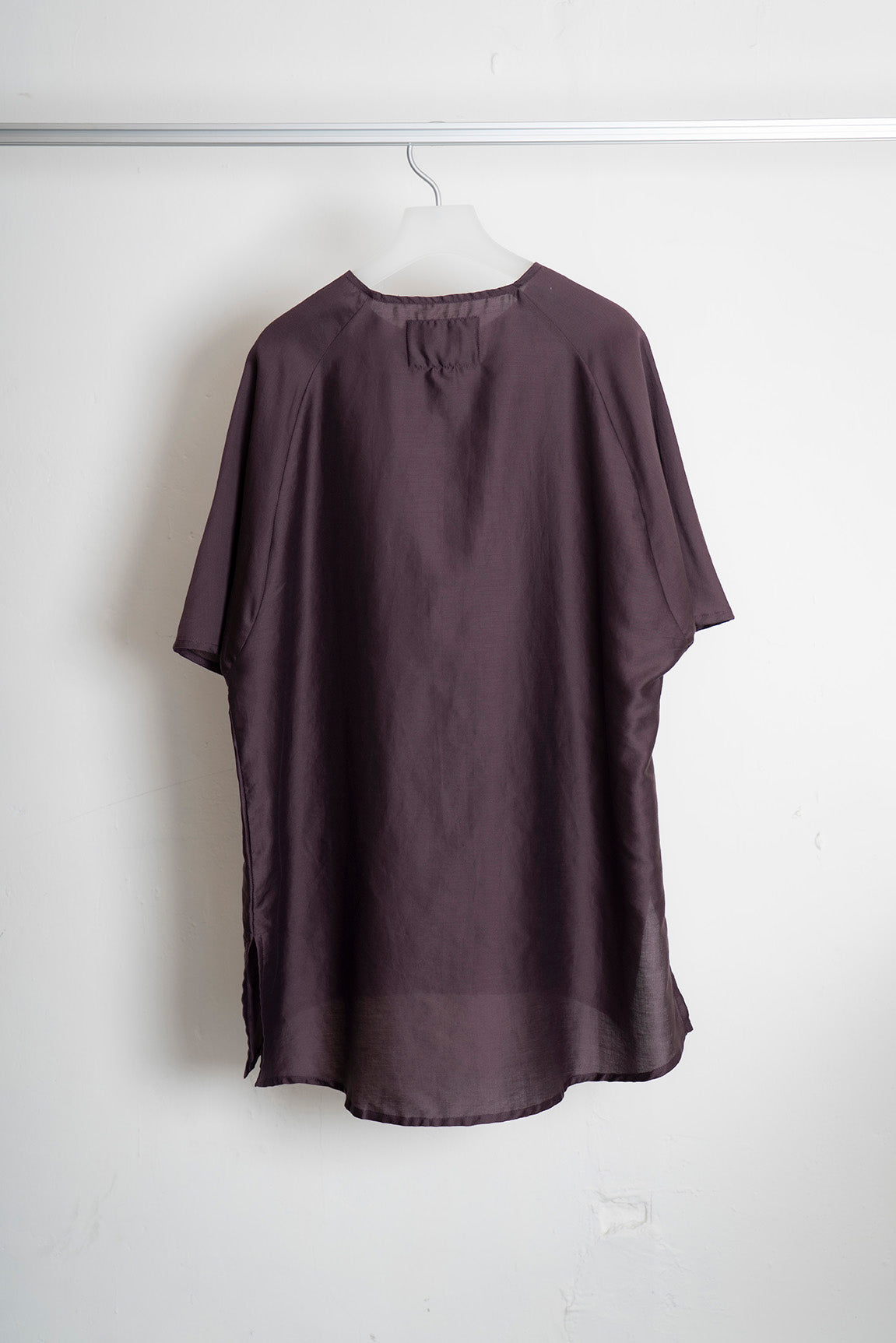 The Satin Top - Raisin