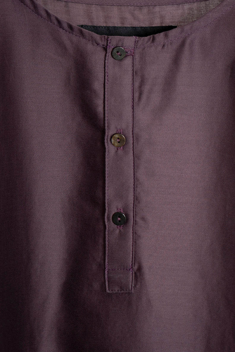 The Satin Top - Raisin