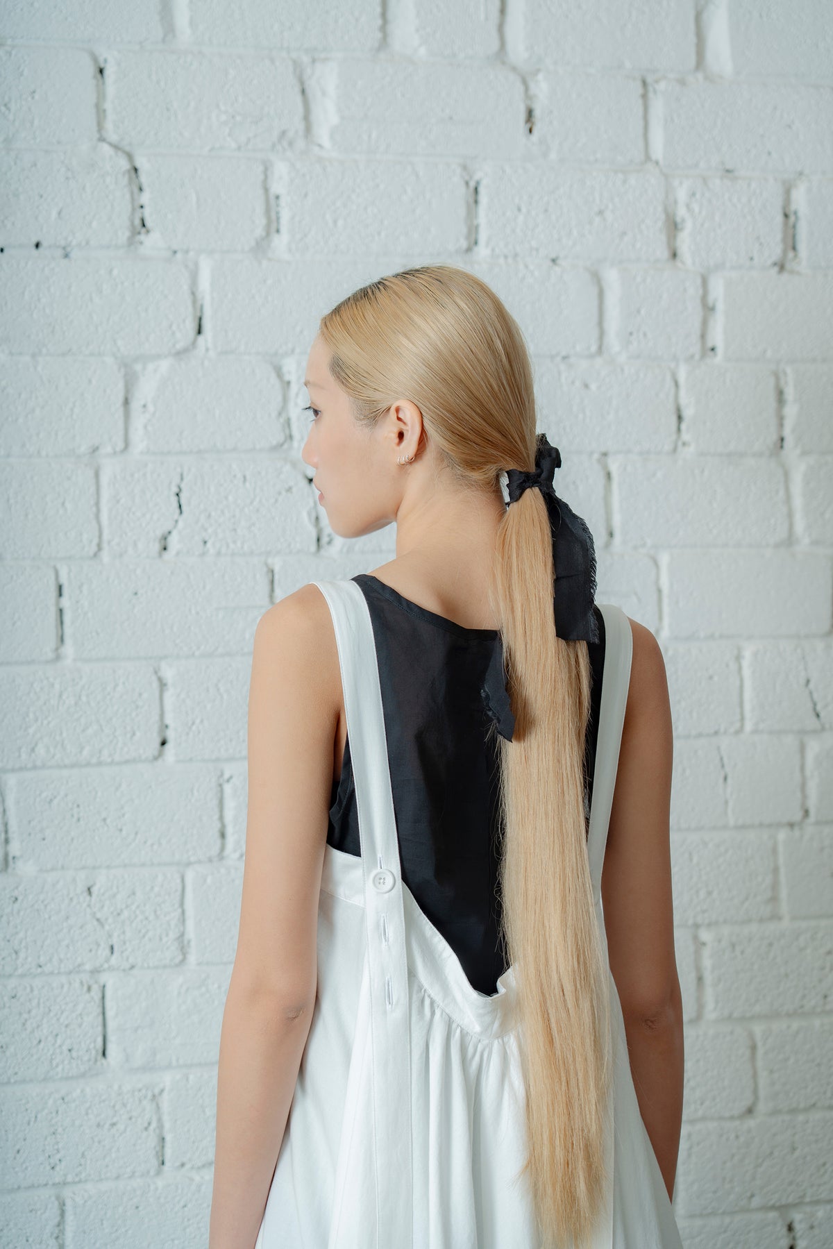 The Suspender Dress - White
