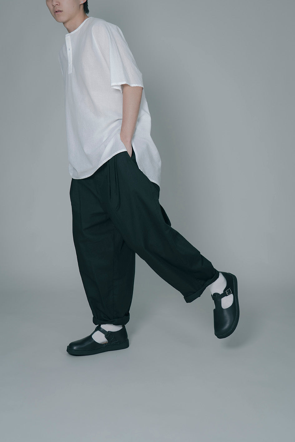 The Woven Henley - Off White