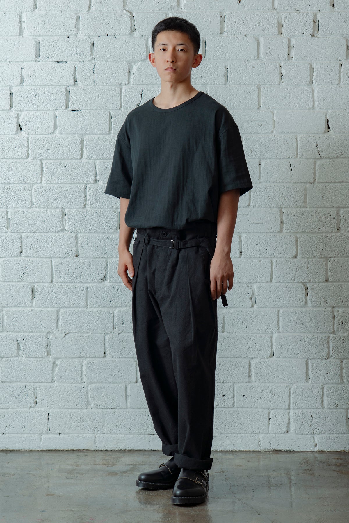 The Belted Hollywood Trousers - Black