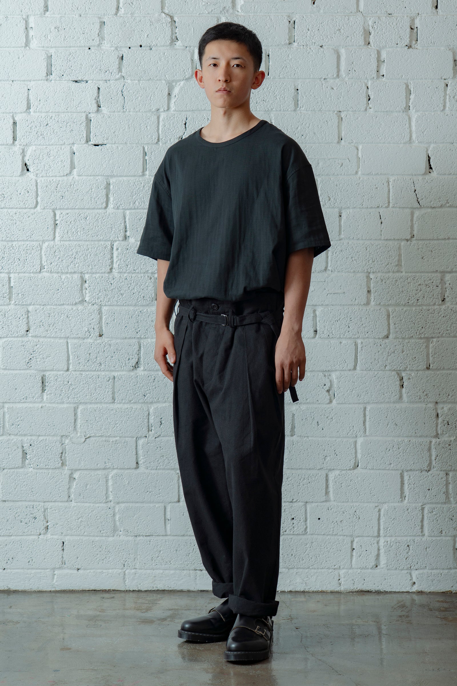 The Belted Hollywood Trousers - Black