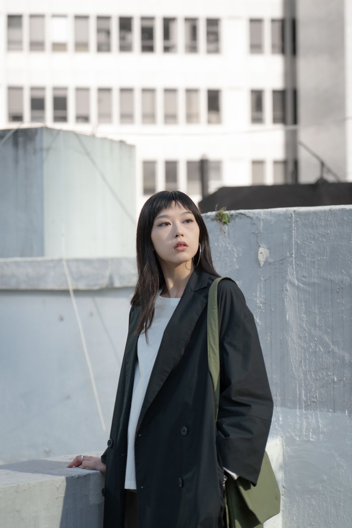 The Padded Pouch Bag- Military Green