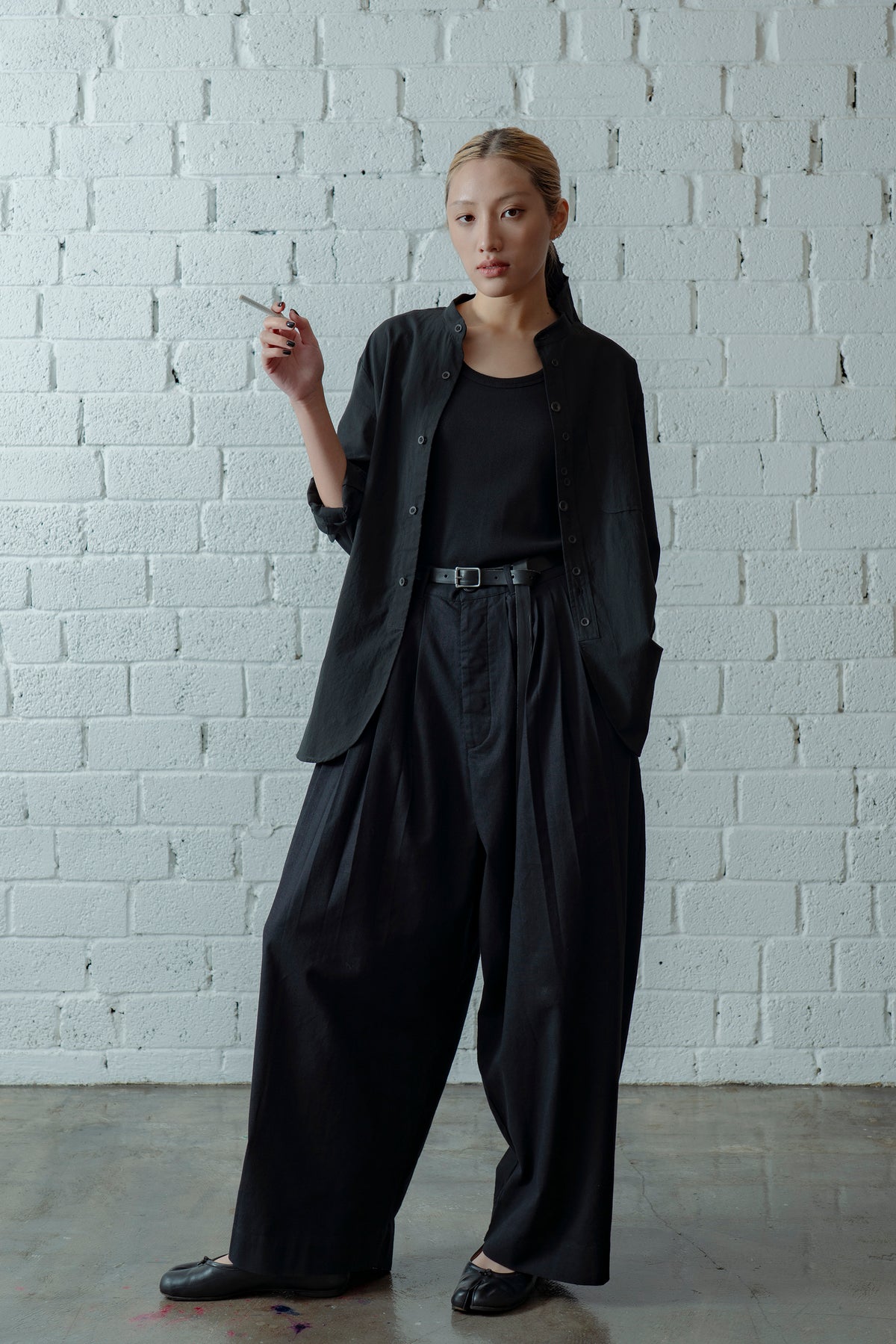 The Pleaty Trousers - Black