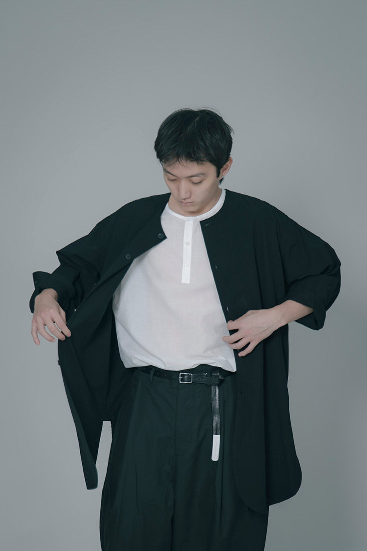 The Woven Henley - Off White