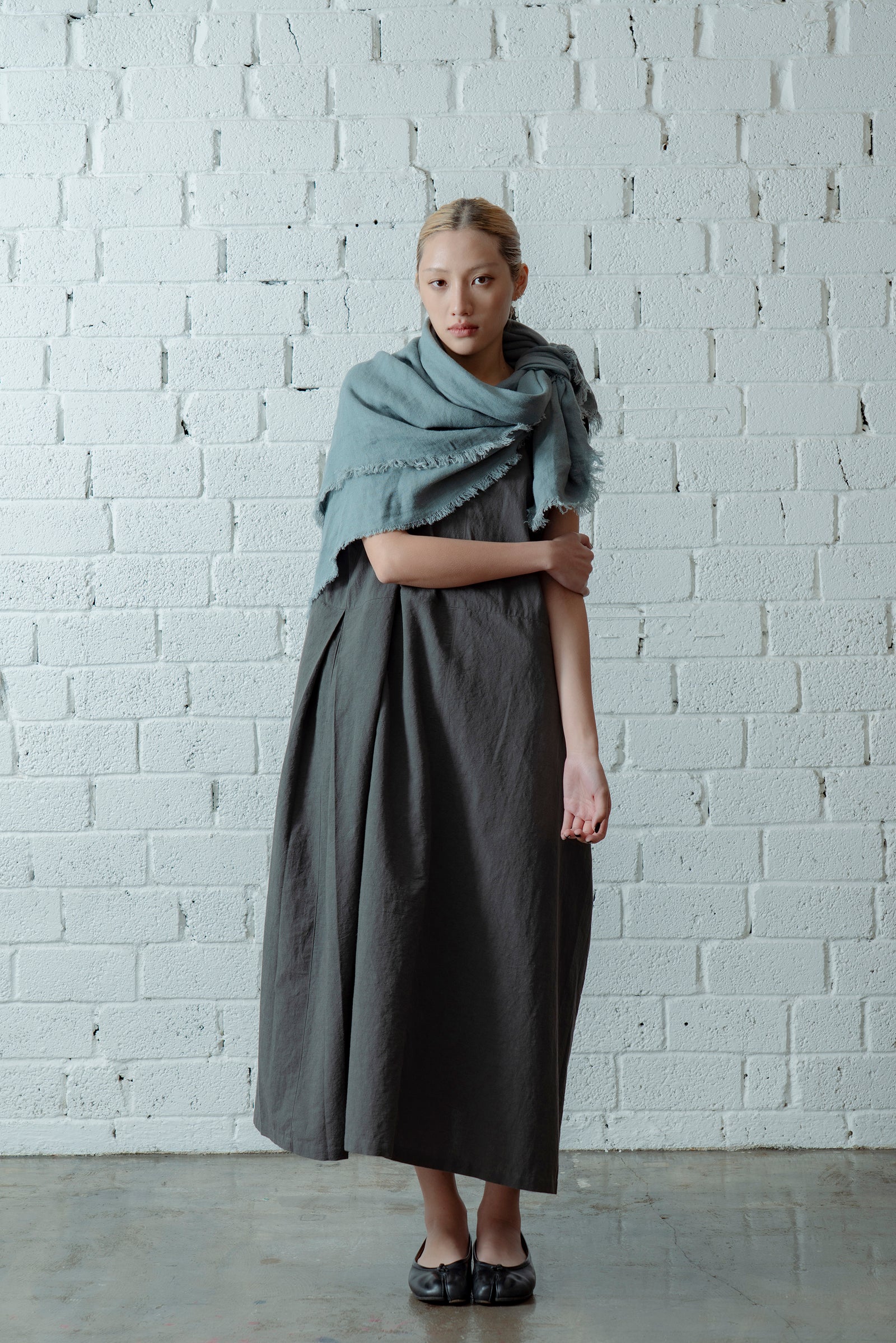 The Linen Scarf - Cloud Blue