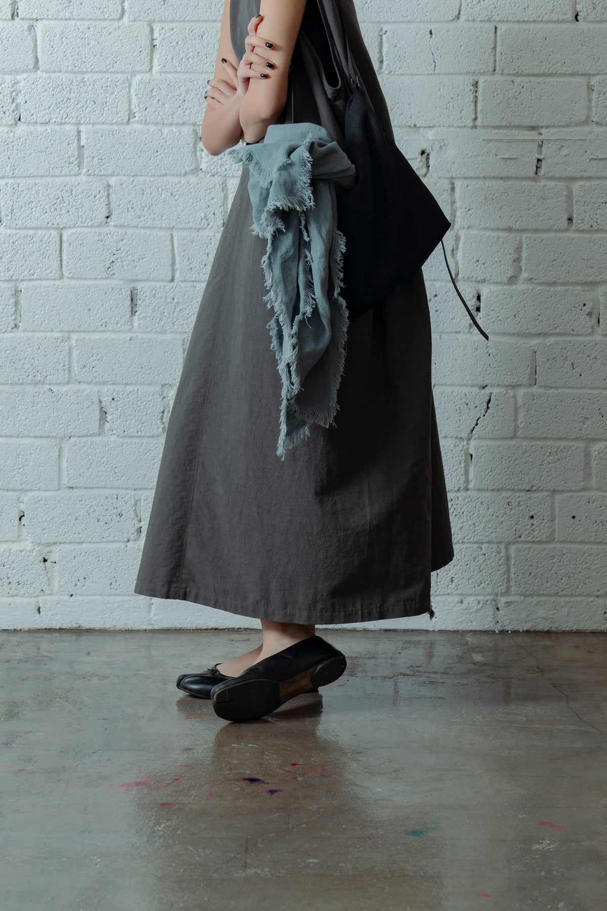 The Linen Scarf - Cloud Blue