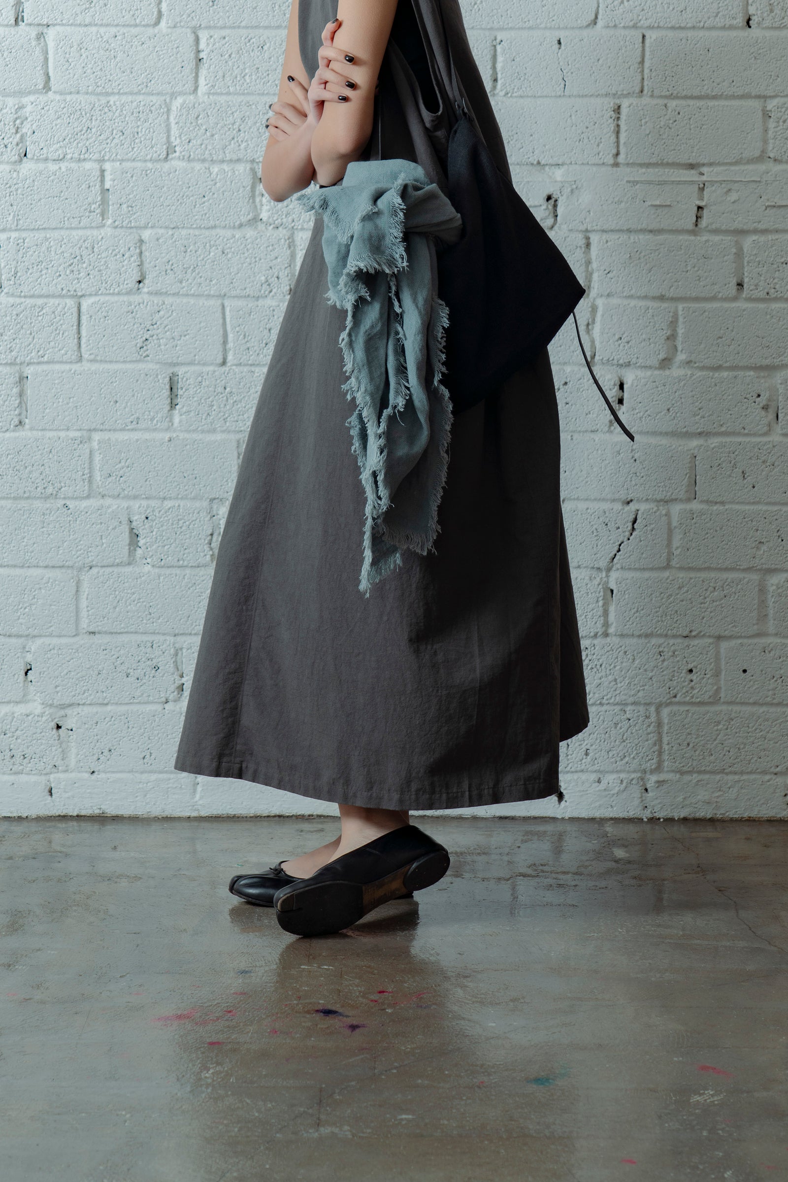 The Linen Scarf - Cloud Blue