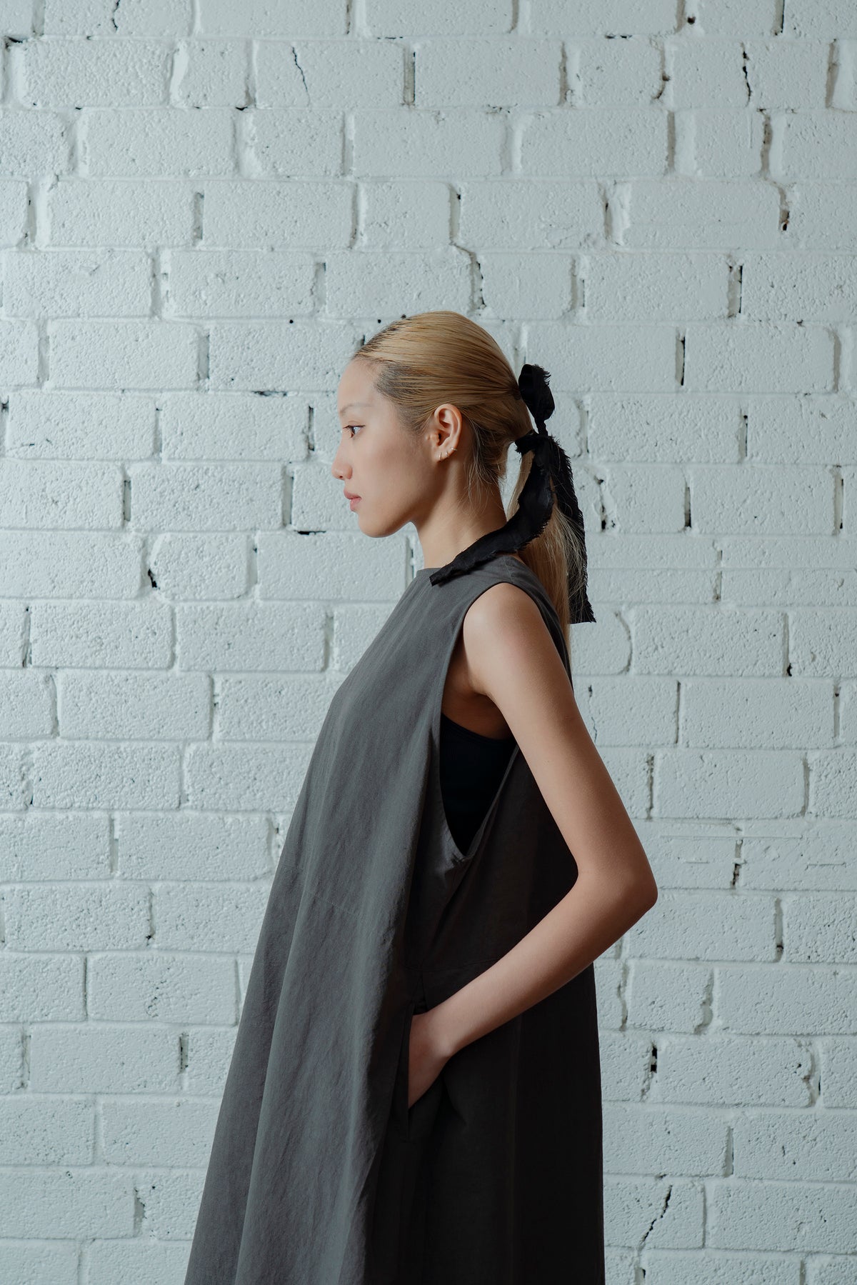 The Botanist Dress - Charcoal