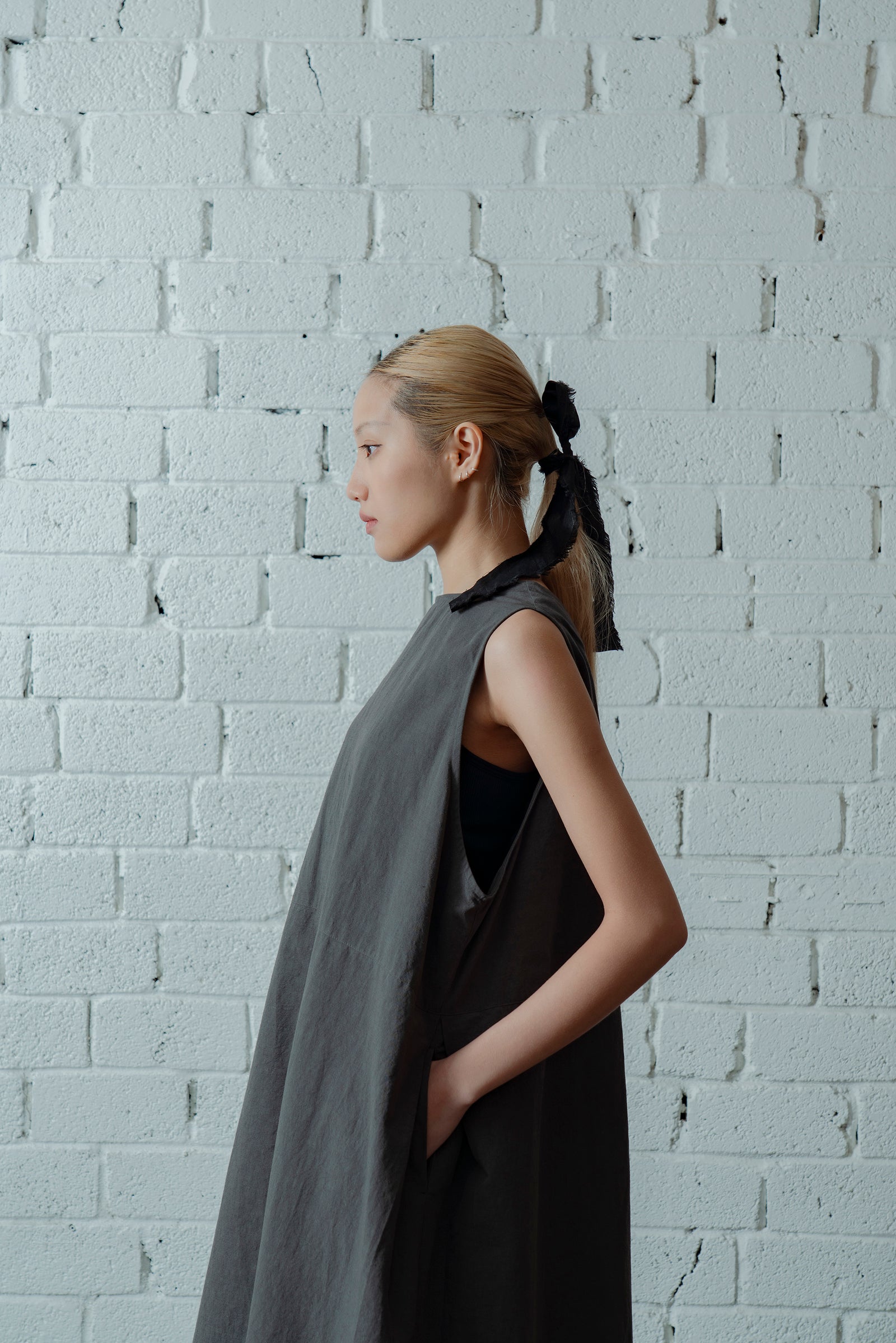 The Botanist Dress - Charcoal