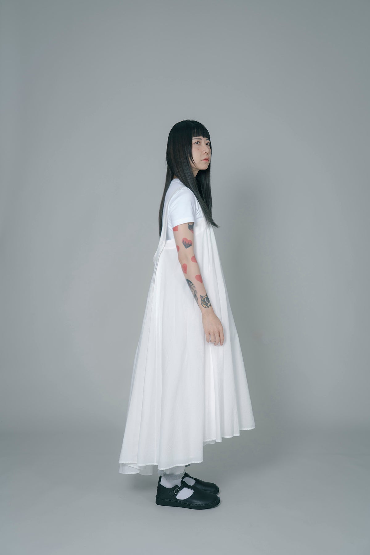 The Drawstring Denim Pants - White