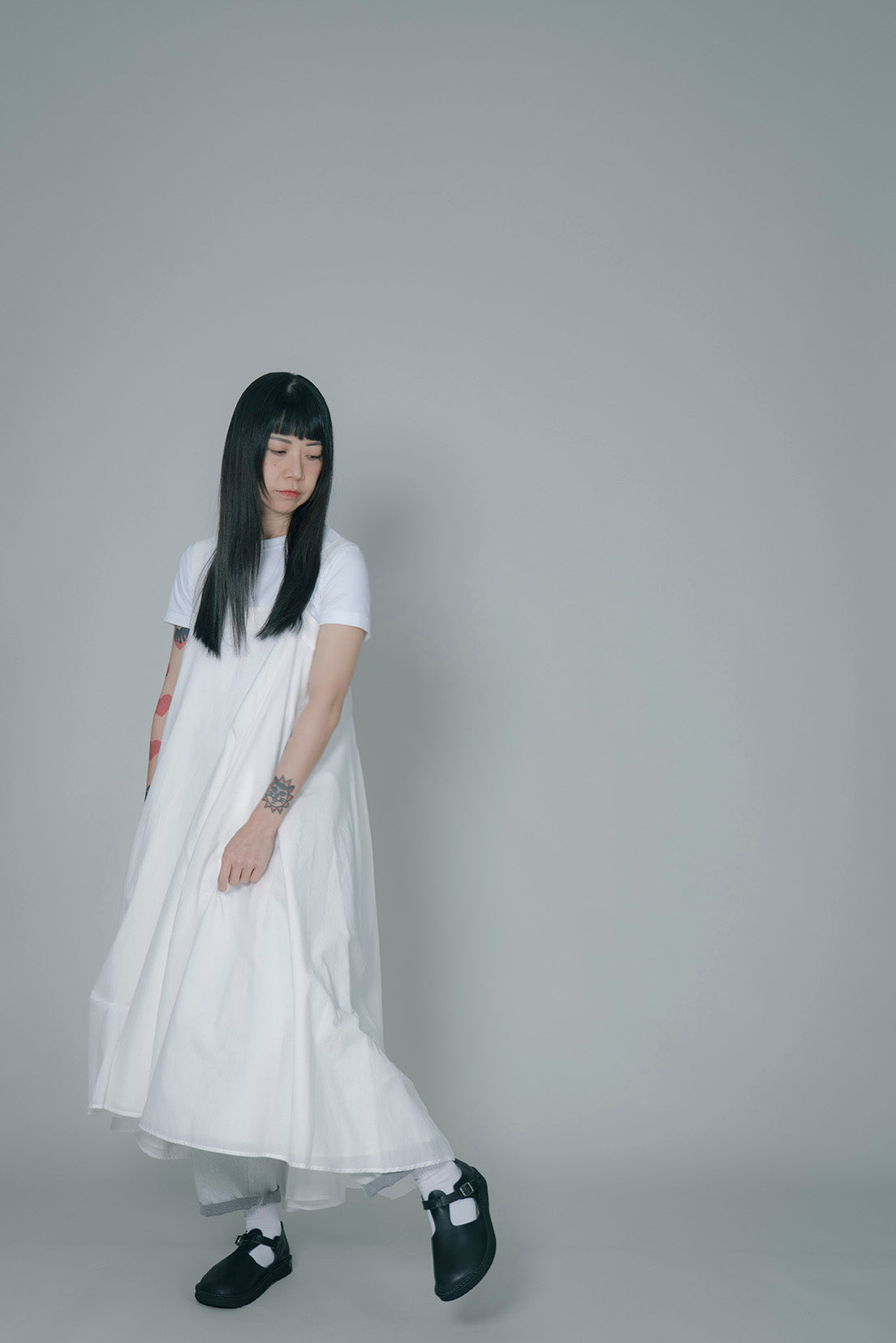 The Drawstring Denim Pants - White