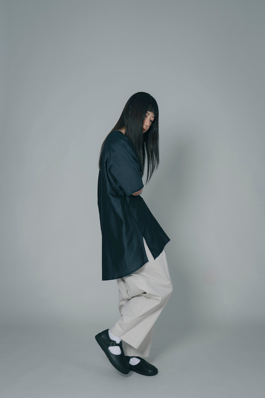 The Satin Top - Ink