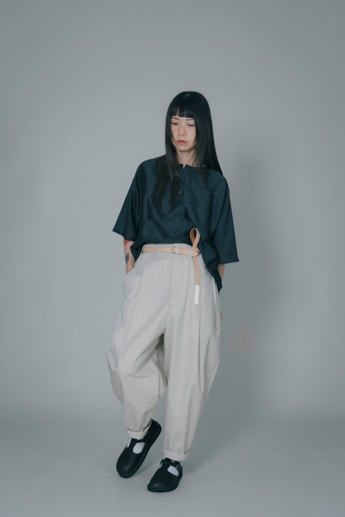 The Satin Top - Ink